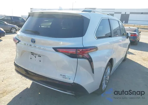 2022 Toyota Sienna Platinum z USA, uszkodzony, nr VIN 5TDERKEC5NS074982